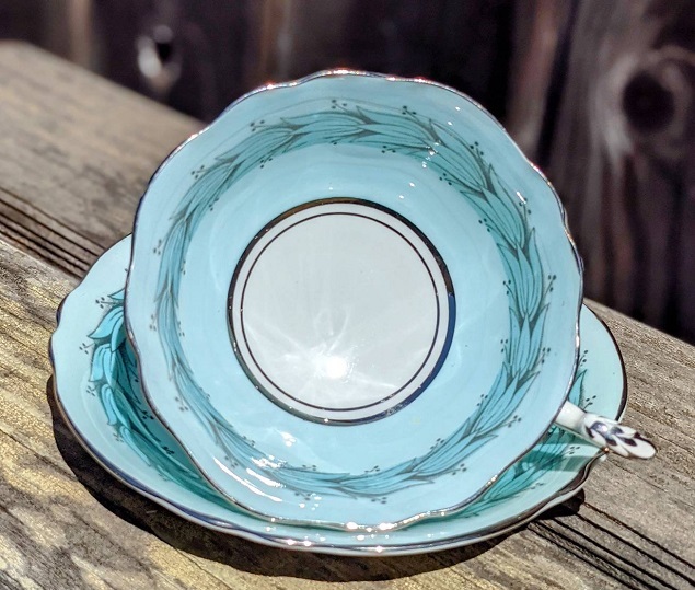 Hand-painted Rose China Cup